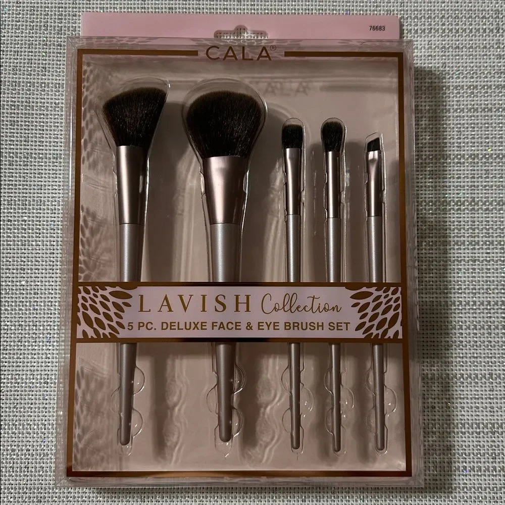 CALA Rose Gold Lavish Collection 5 pc Face & Eye Brush Set